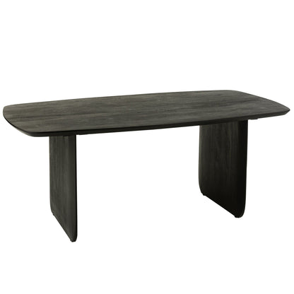 Tavolo da pranzo in legno di acacia nero 190x100 cm J-Line