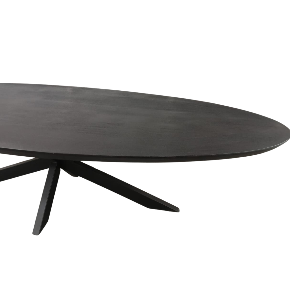 Onderstel van de zwarte ovale eettafel Brandy 180 cm van Starfurn