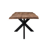Eettafel Nairobi Tree Top 180cm met boomstamrand in Naturel