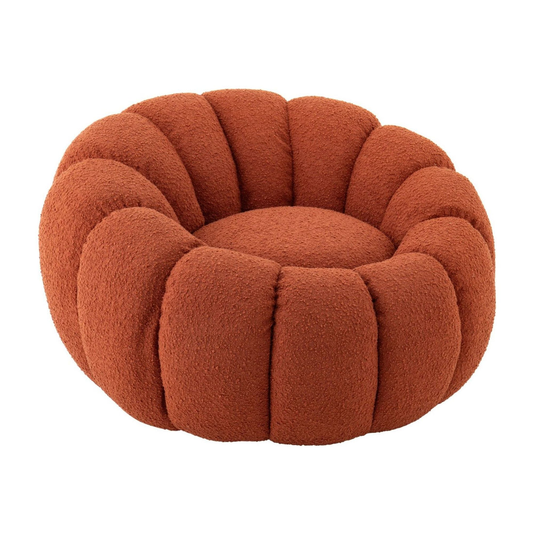 Poltrona Flower in schiuma marrone ruggine J-Line