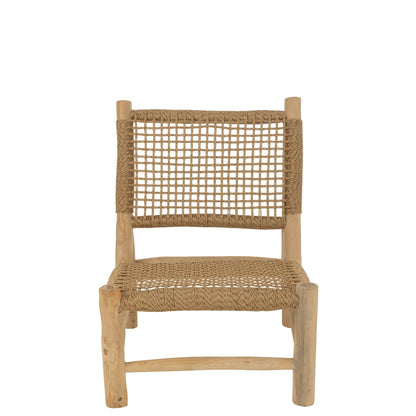 Poltrona Vita Legno di Teak/Plastica Naturale J-Line
