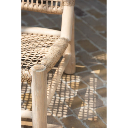 Poltrona Vita Legno di Teak/Plastica Naturale J-Line
