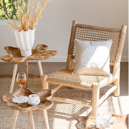 Poltrona Vita Legno di Teak/Plastica Naturale J-Line
