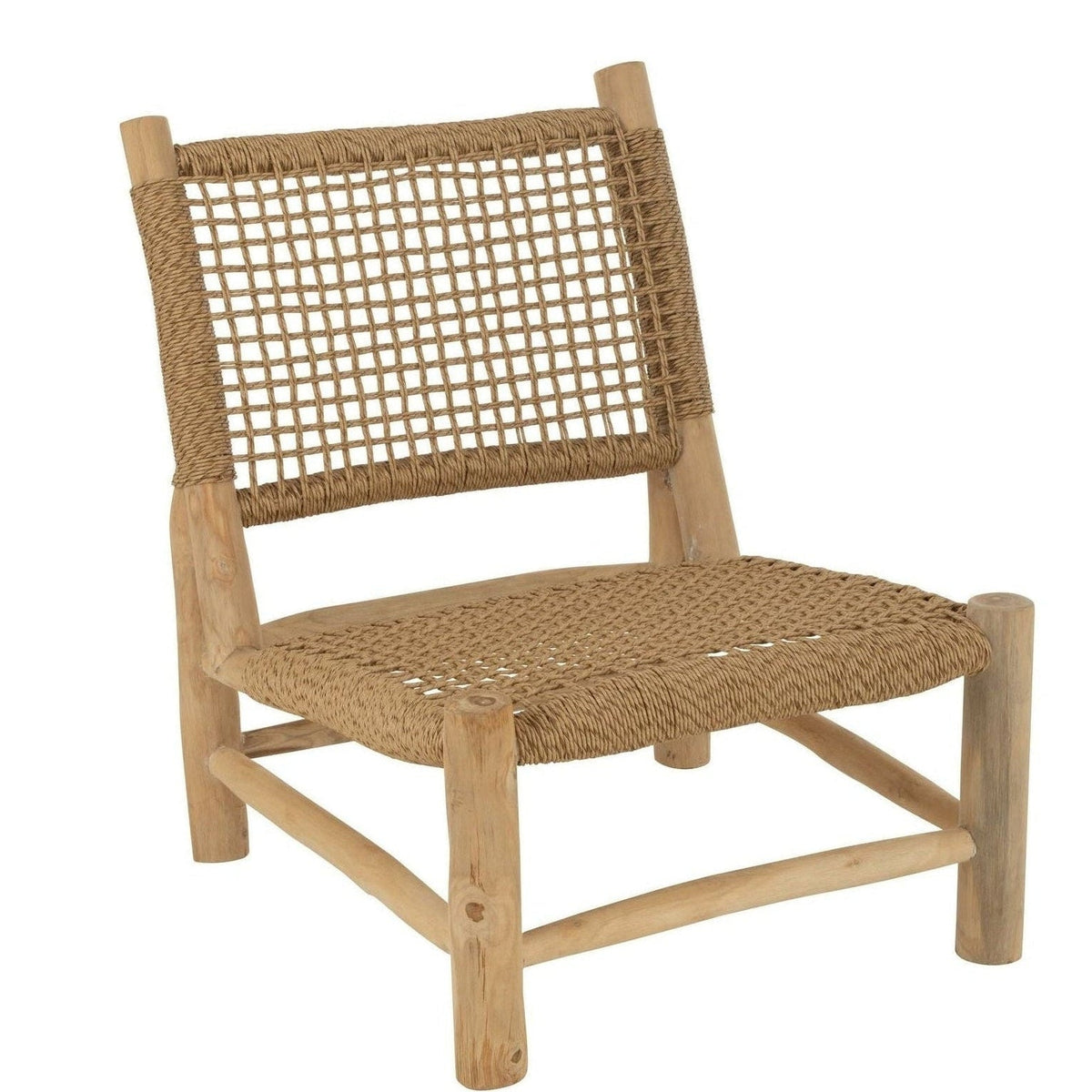 Poltrona Vita Legno di Teak/Plastica Naturale J-Line