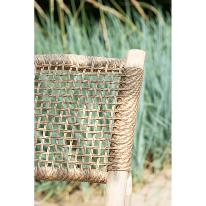 Poltrona Vita Legno di Teak/Plastica Naturale J-Line