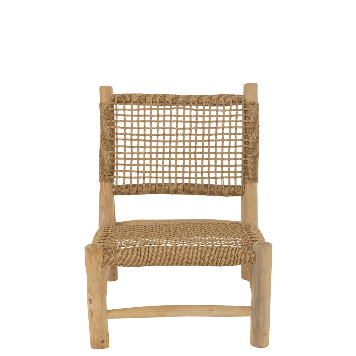 Poltrona Vita Legno di Teak/Plastica Naturale J-Line