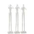 Figuur Horen/Zien/Zwijgen Poly Wit Set van 3 - Beeld - J-Line - livinglovely.nl