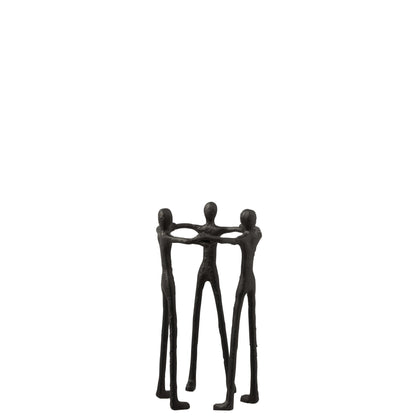 Figura Persona Cerchio Alluminio Nero J-Line
