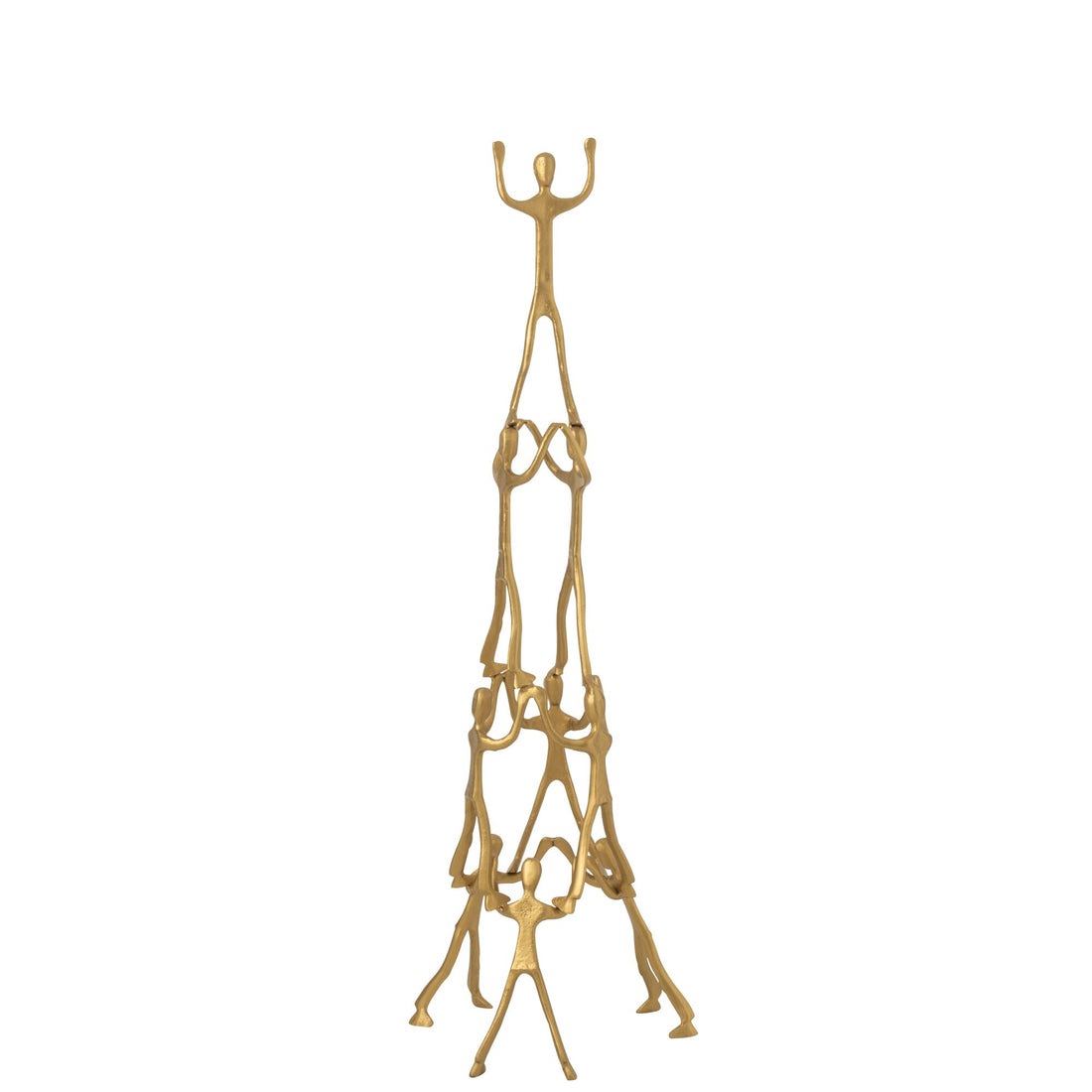 Figura Tower in alluminio dorato, H 147 cm, J-Line