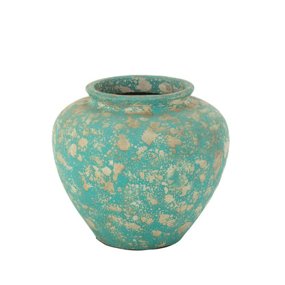 Vaso Antico Rotondo in Cemento Azur J-Line