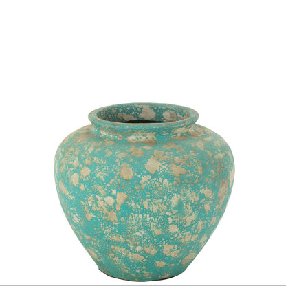 Vaso Antico Rotondo in Cemento Azur J-Line