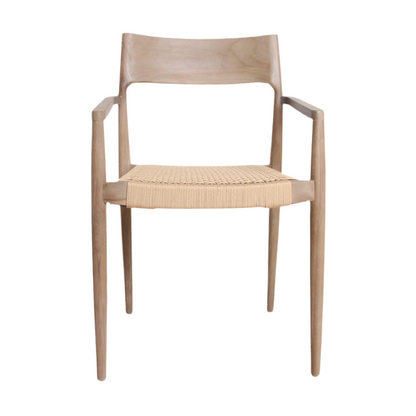 Freya Terrasstoel met Armleuning Naturel Raw Materials - Terrasstoel - Raw Materials - livinglovely.nl