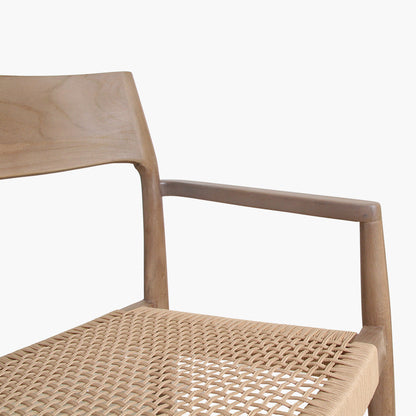 Freya Terrasstoel met Armleuning Naturel Raw Materials - Terrasstoel - Raw Materials - livinglovely.nl