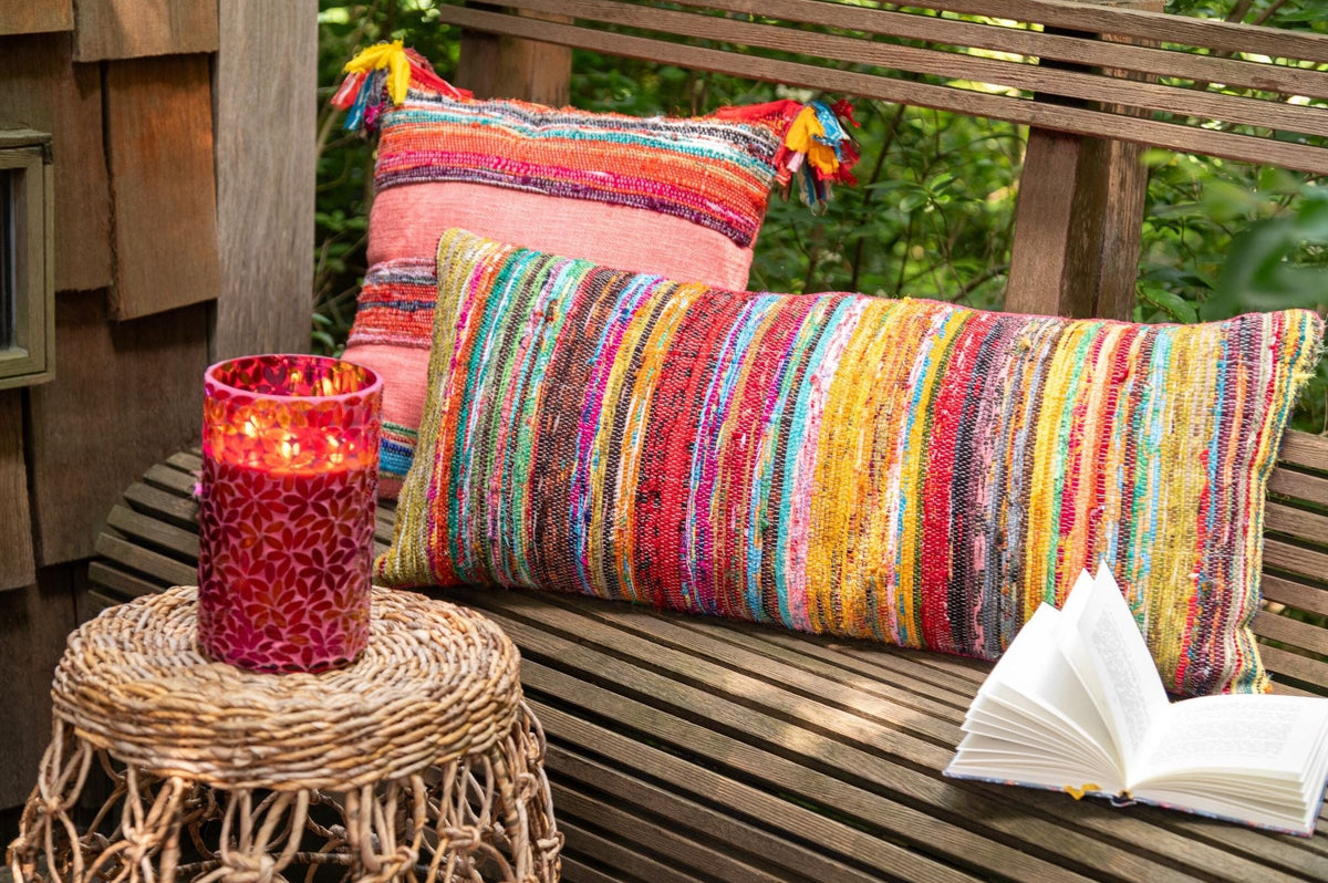 Geurkaars Flower Mosaic Wax Large Set van 2-75u