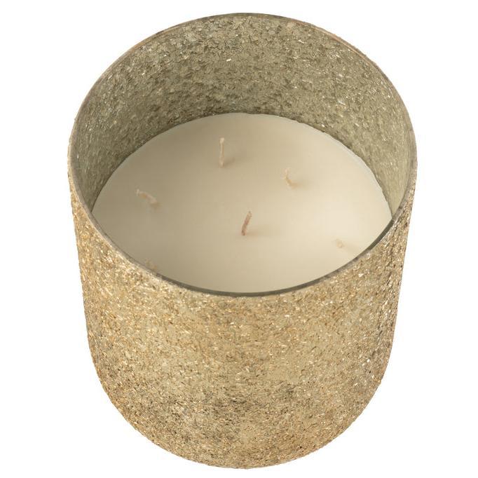 Geurkaars Luxuria Goud Extra Large J-Line - 120 Uur - Geurkaars - J-Line - livinglovely.nl