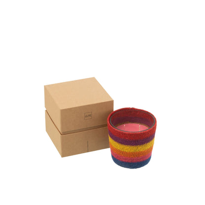 Geurkaars Mand Beige Mix Small - 45 Uur