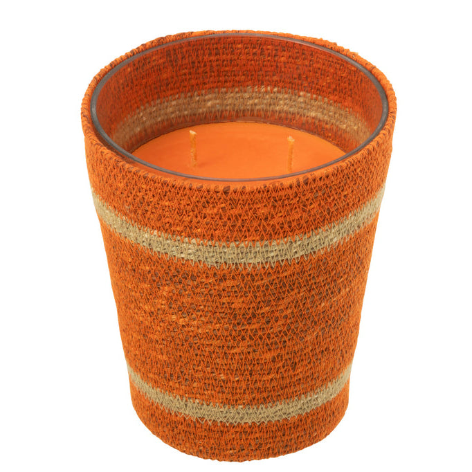 Geurkaars Mand Wax Oranje Large - 75 Uur