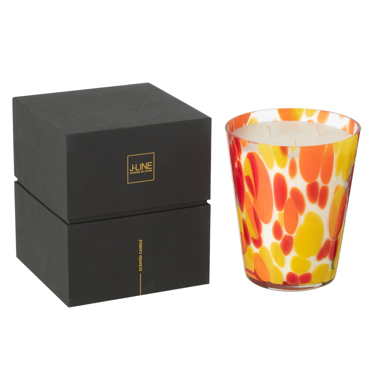 Candela profumata Noa Rosso/Giallo Large 95 ore J-Line