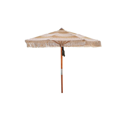 Handgeknoopte Parasol - Créme Golden Styles 250cm - Handgeknoopte parasol - Todo Bien - livinglovely.nl