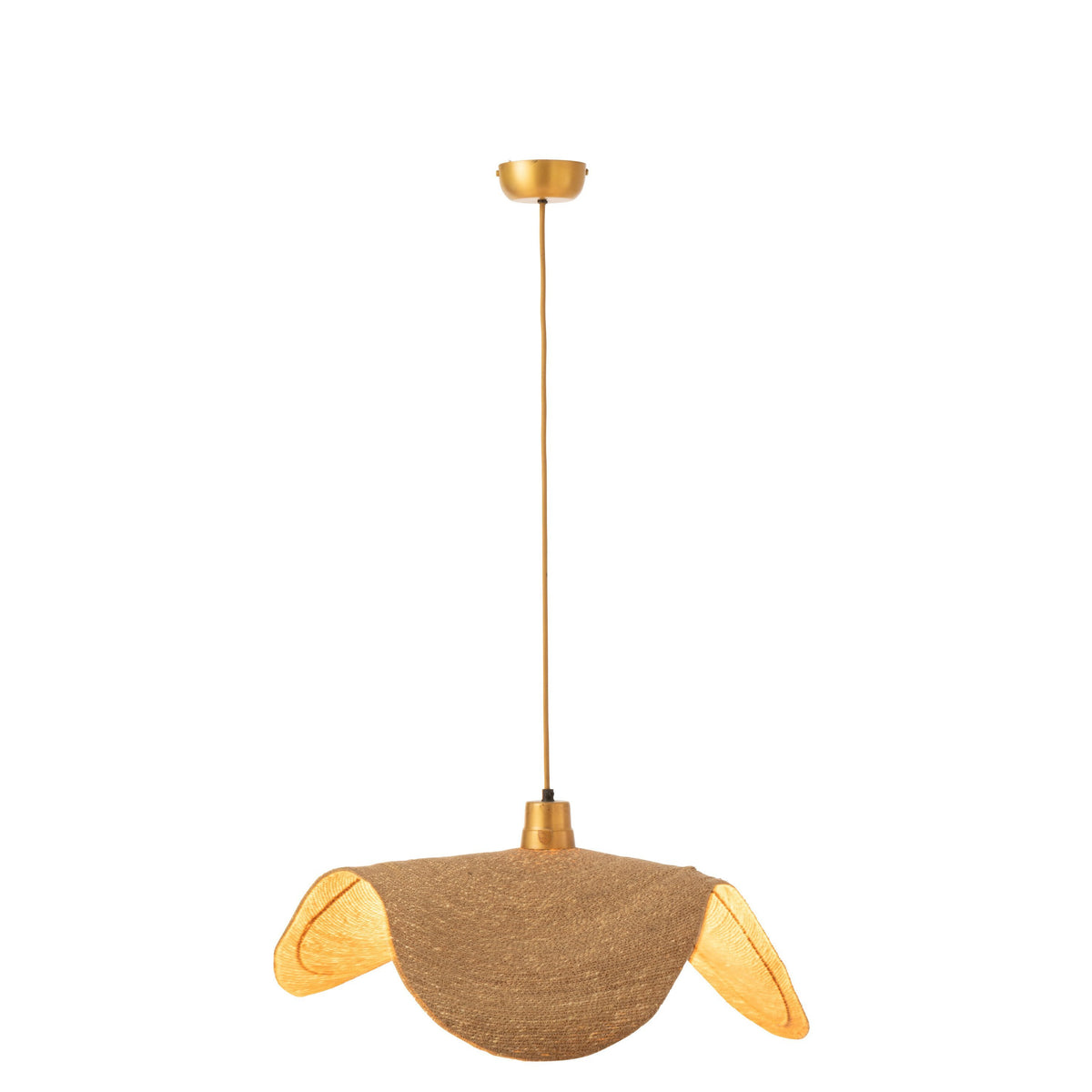 Hangende Lamp Moonj Gras Naturel Medium - Hanglamp - J-Line - livinglovely.nl