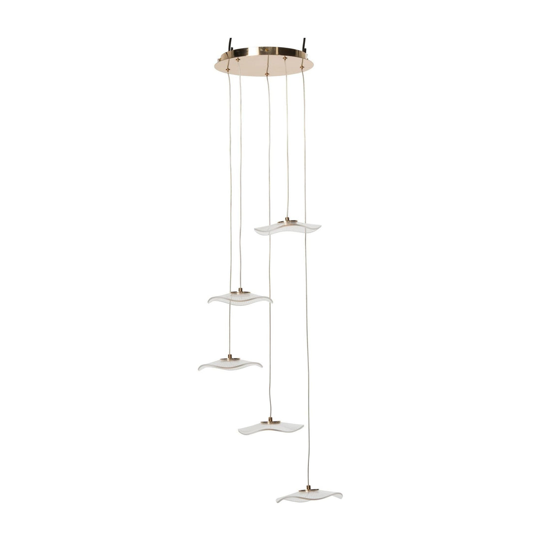 Hanglamp Bloem Acryl Goud Large J-Line
