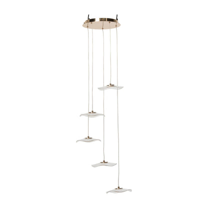 Lampada a sospensione Fiore Acrilico Oro Large J-Line