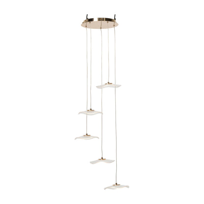 Lampada a sospensione Fiore Acrilico Oro Large J-Line