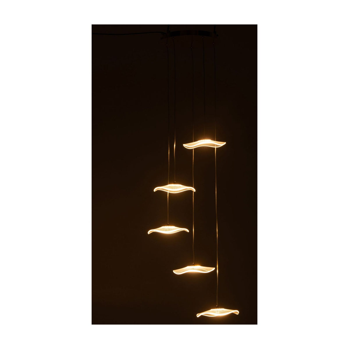 Lampada a sospensione Fiore Acrilico Oro Large J-Line