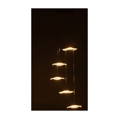 Lampada a sospensione Fiore Acrilico Oro Large J-Line
