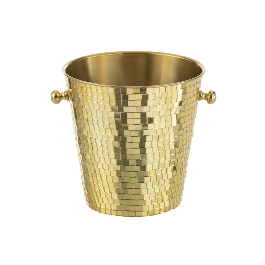 Secchio ghiaccio Mosaico Acciaio Inox Oro J-Line