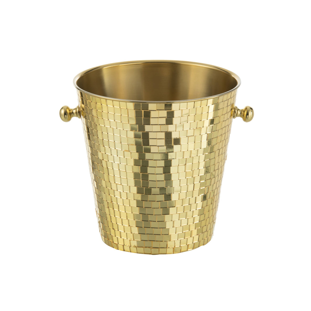 Secchio ghiaccio Mosaico Acciaio Inox Oro J-Line