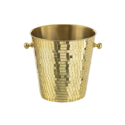 Secchio ghiaccio Mosaico Acciaio Inox Oro J-Line