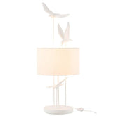 J-Line tafellamp Birds poly wit beige J-Line