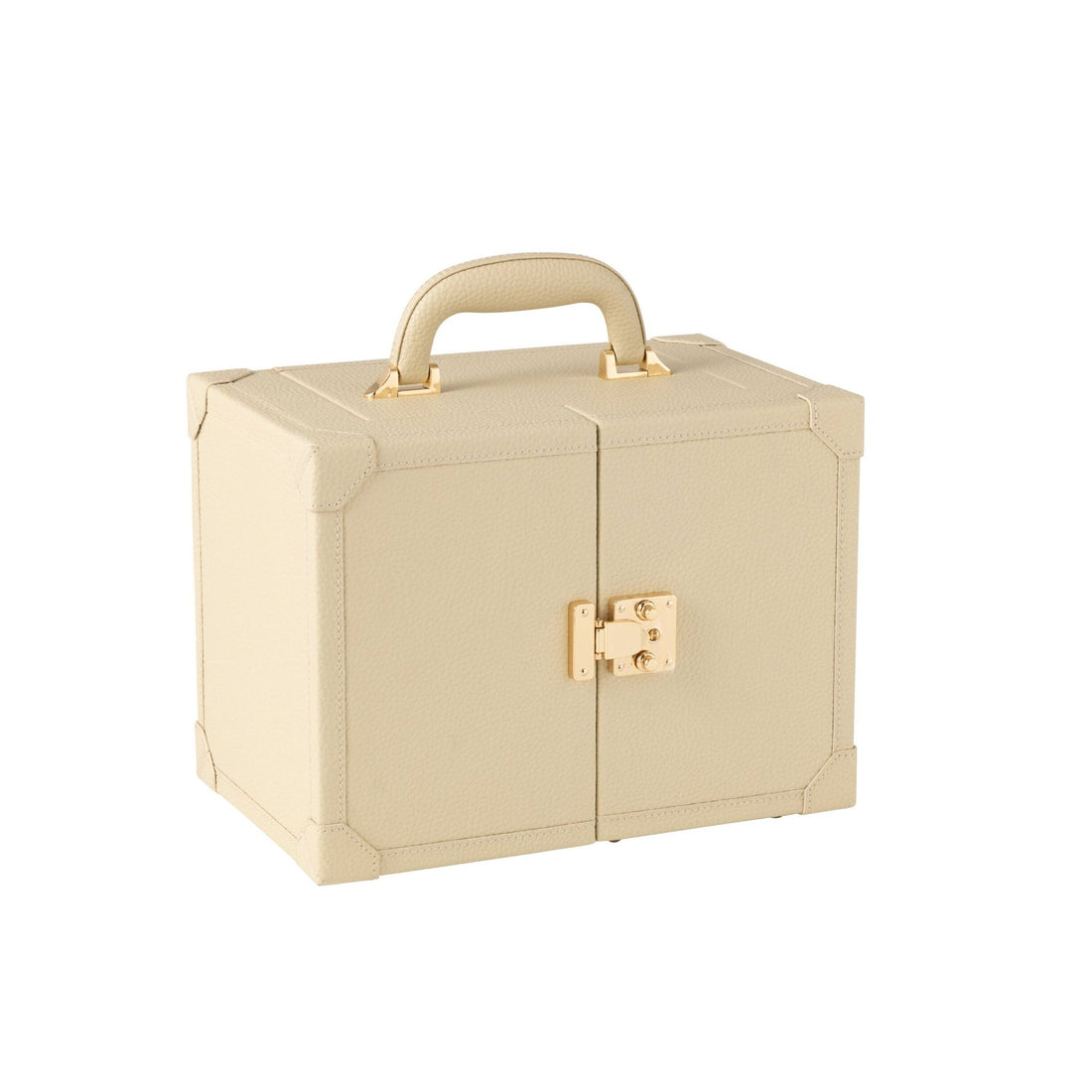 Portagioie con manico in similpelle beige J-Line