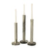 Kaarshouder Marmer Zwart/Lichtgrijs Set van 3 J-Line - Kaarshouder - J-Line - livinglovely.nl