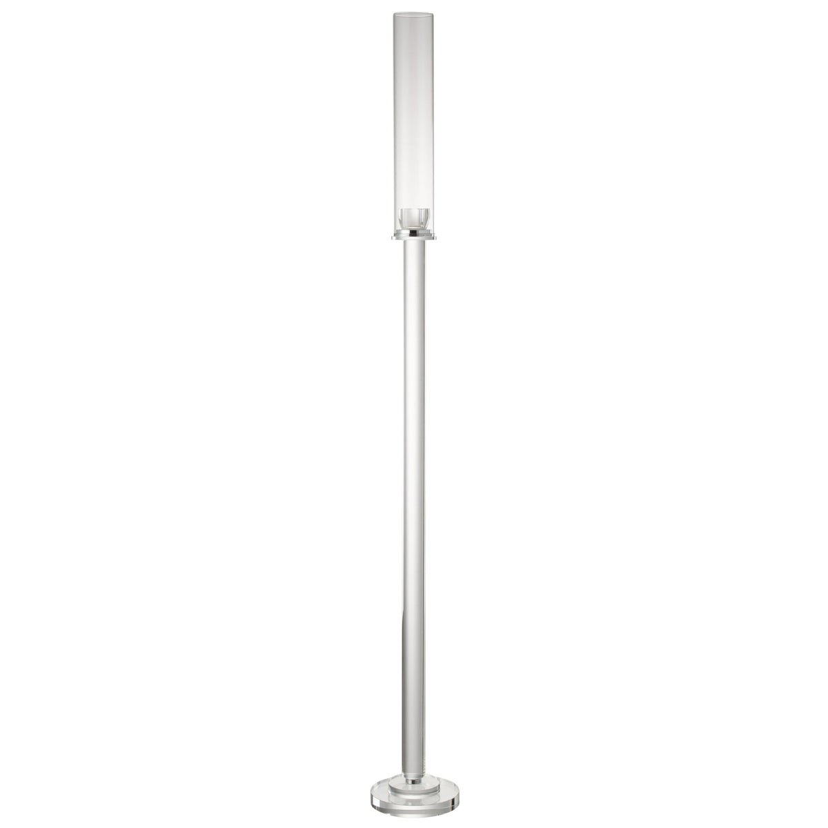 Portacandela Moira Vetro Trasparente Large Dia14xH120cm J-Line