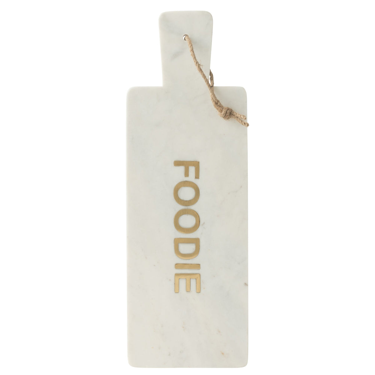 Tagliere rettangolare Foodie in marmo bianco