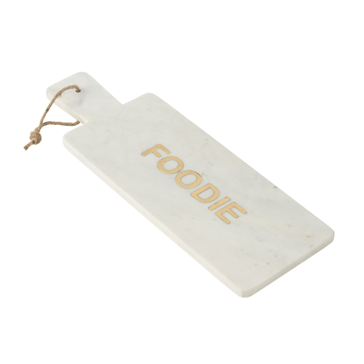 Tagliere rettangolare Foodie in marmo bianco