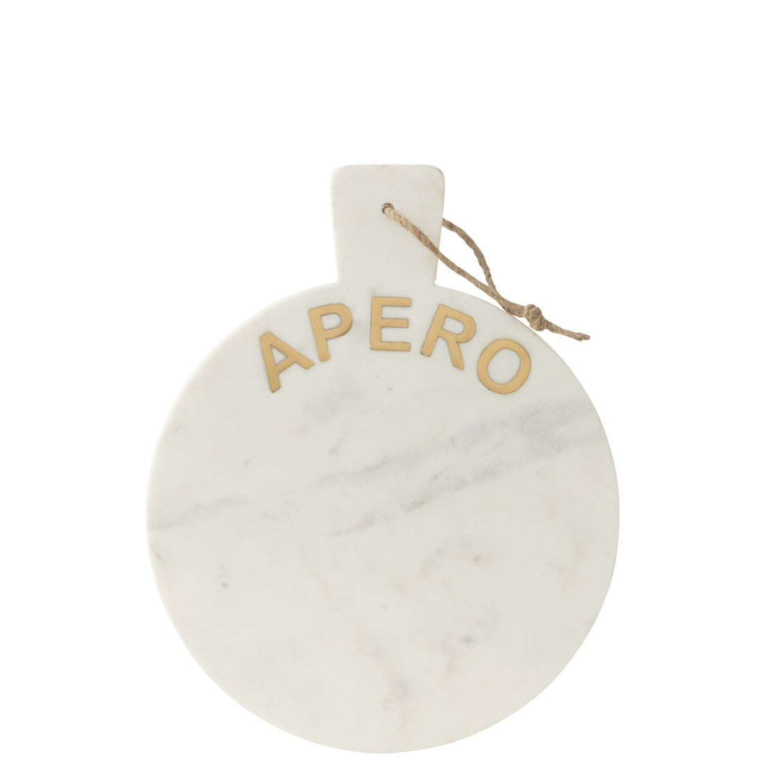 Kaasplank Rond Apero Marmer Wit