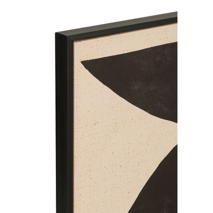 Cornici Forme Etniche Legno/Tela Marrone/Nero J-Line