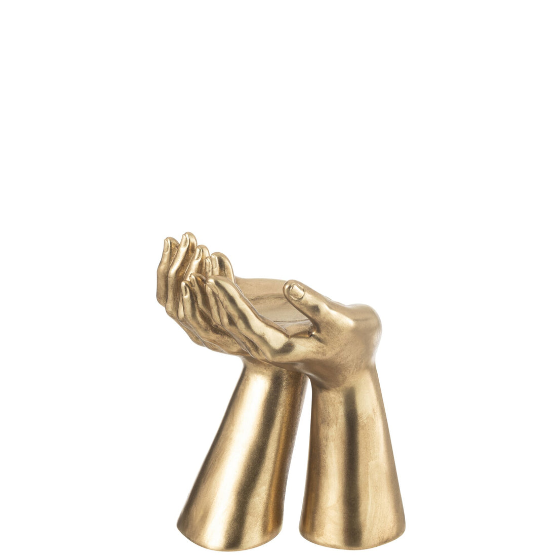 Candelabro Mani Resina Oro J-Line