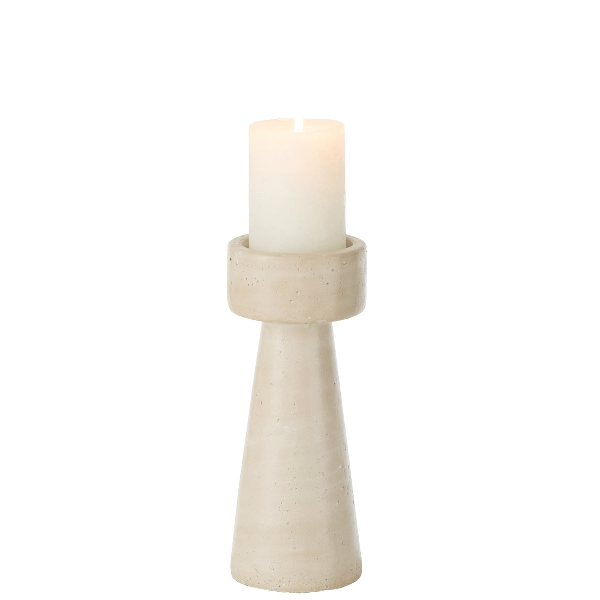 Candelabro Orlina Cemento Crema Large