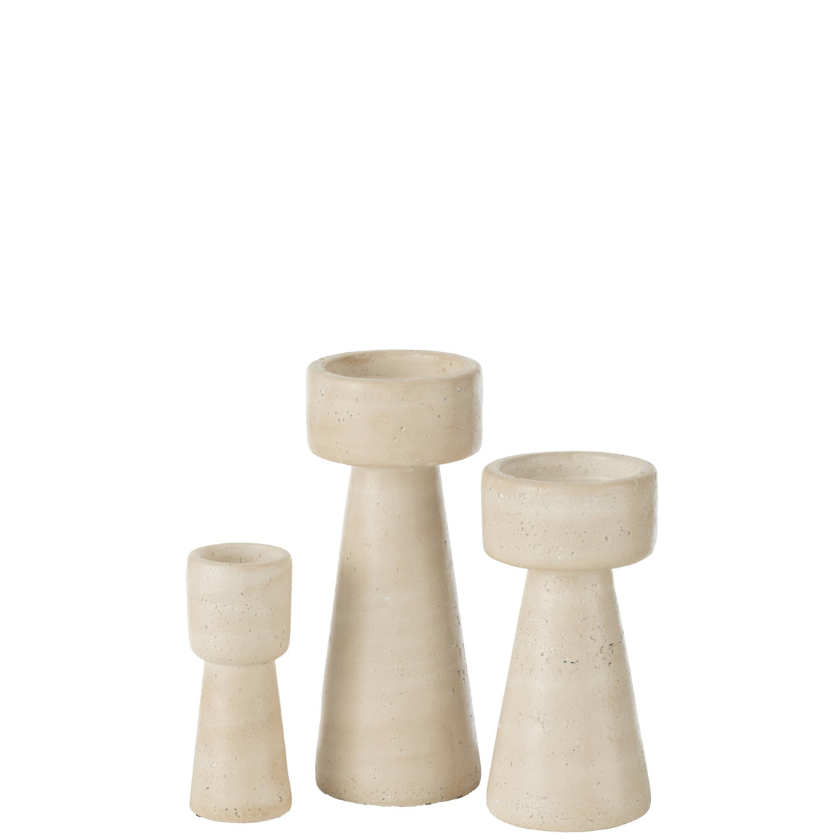 Candelabro Orlina Cemento Crema Large