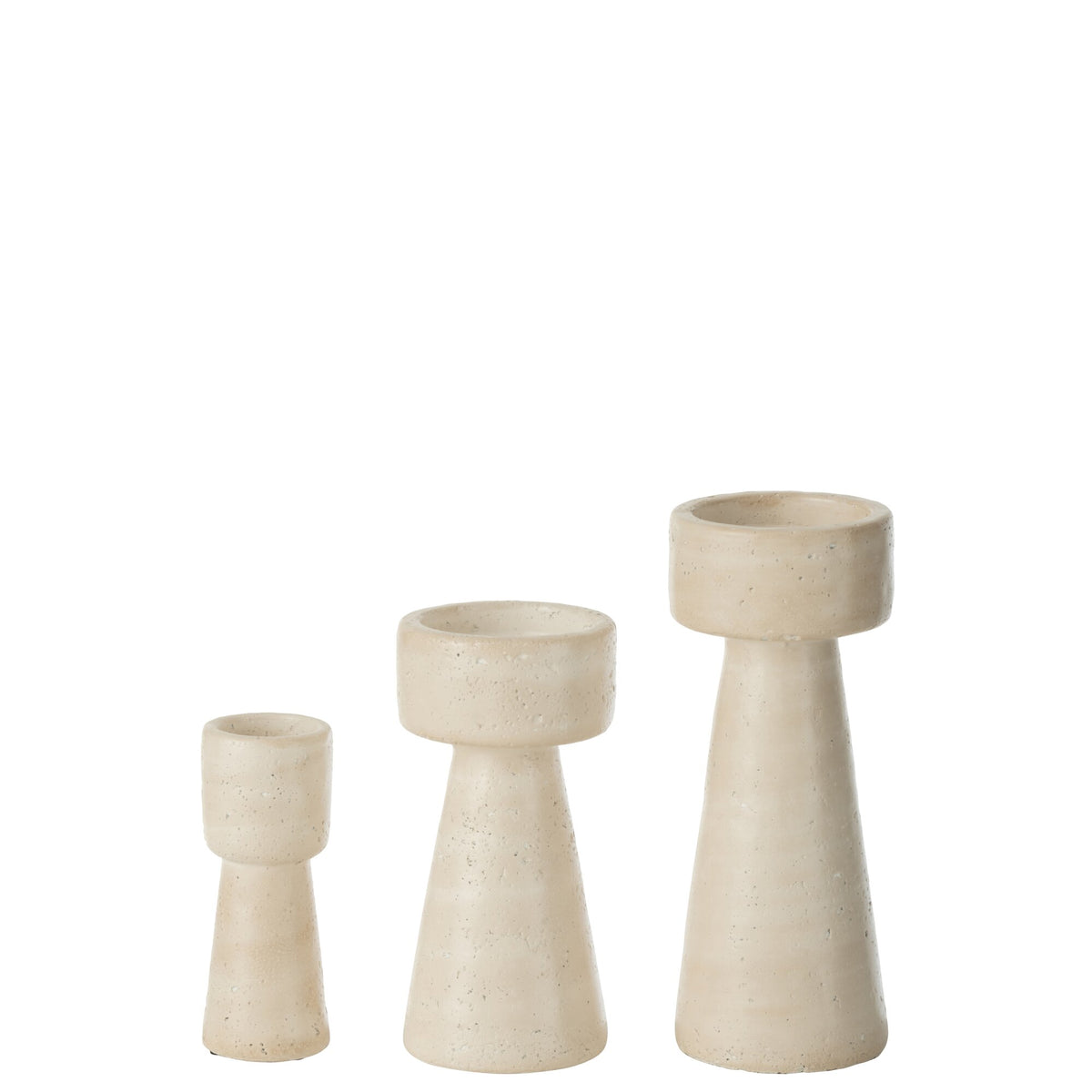 Candelabro Orlina Cemento Crema Large