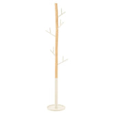 Kapstok Hout Wit/Naturel - Kapstok - J-Line - livinglovely.nl