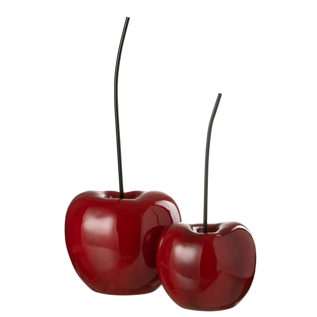 Ciliegio in resina rosso lucido piccolo L20cmxA17cmxH42cm J-Line