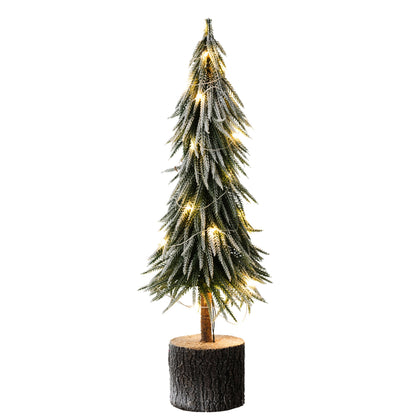 Albero di Natale A+Led Neve Artificiale Verde Large H60cm J-Line