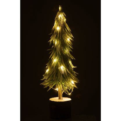 Albero di Natale A+Led Neve Artificiale Verde Large H60cm J-Line