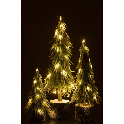 Albero di Natale A+Led Neve Artificiale Verde Large H60cm J-Line