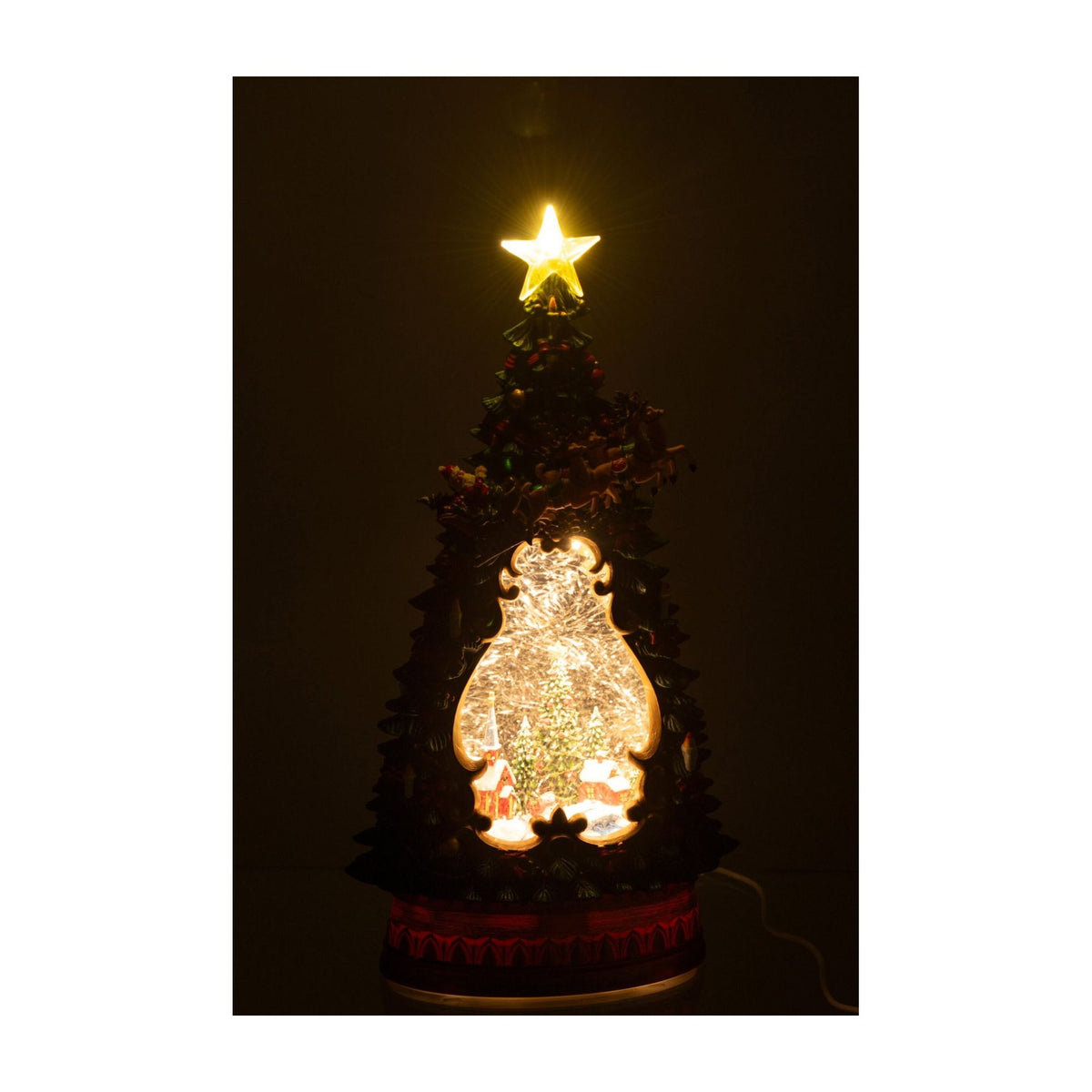 Villaggio natalizio con illuminazione multicolore J-Line
